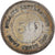 Monnaie, Établissements des détroits, Victoria, 50 Cents, 1890, Heaton, TB+