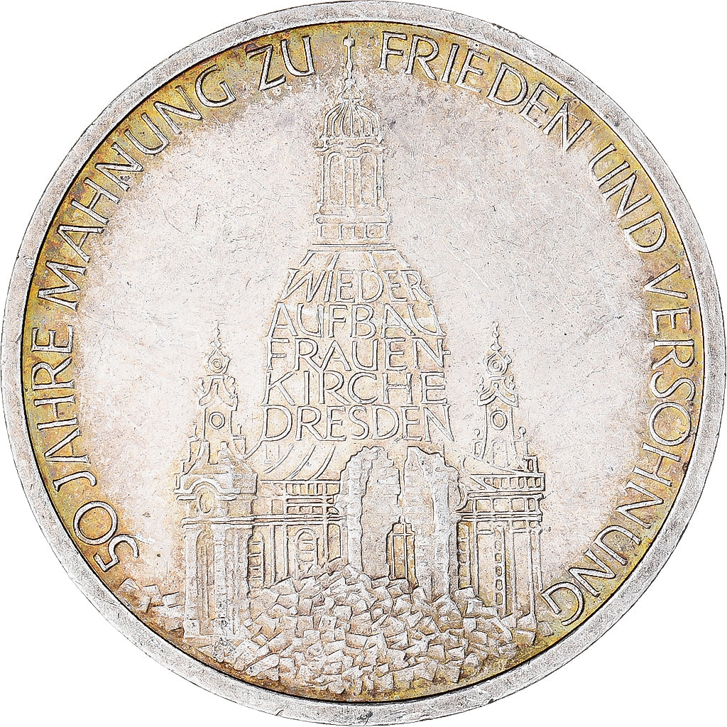 Munten, Federale Duitse Republiek, 10 Mark, 1995, Hamburg, Germany, PR, Zilver