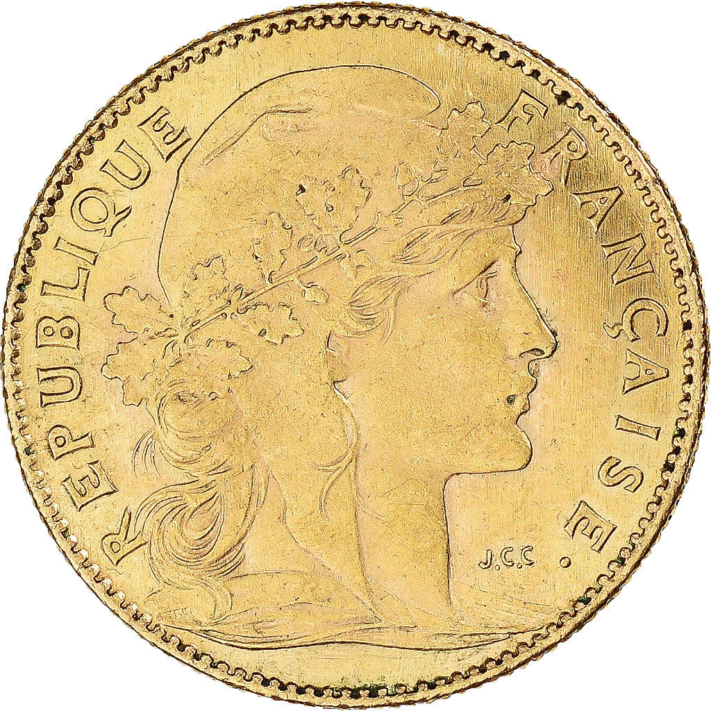Monnaie, France, Marianne, 10 Francs, 1910, Paris, Coq, TTB+, Or, Gadoury:1017