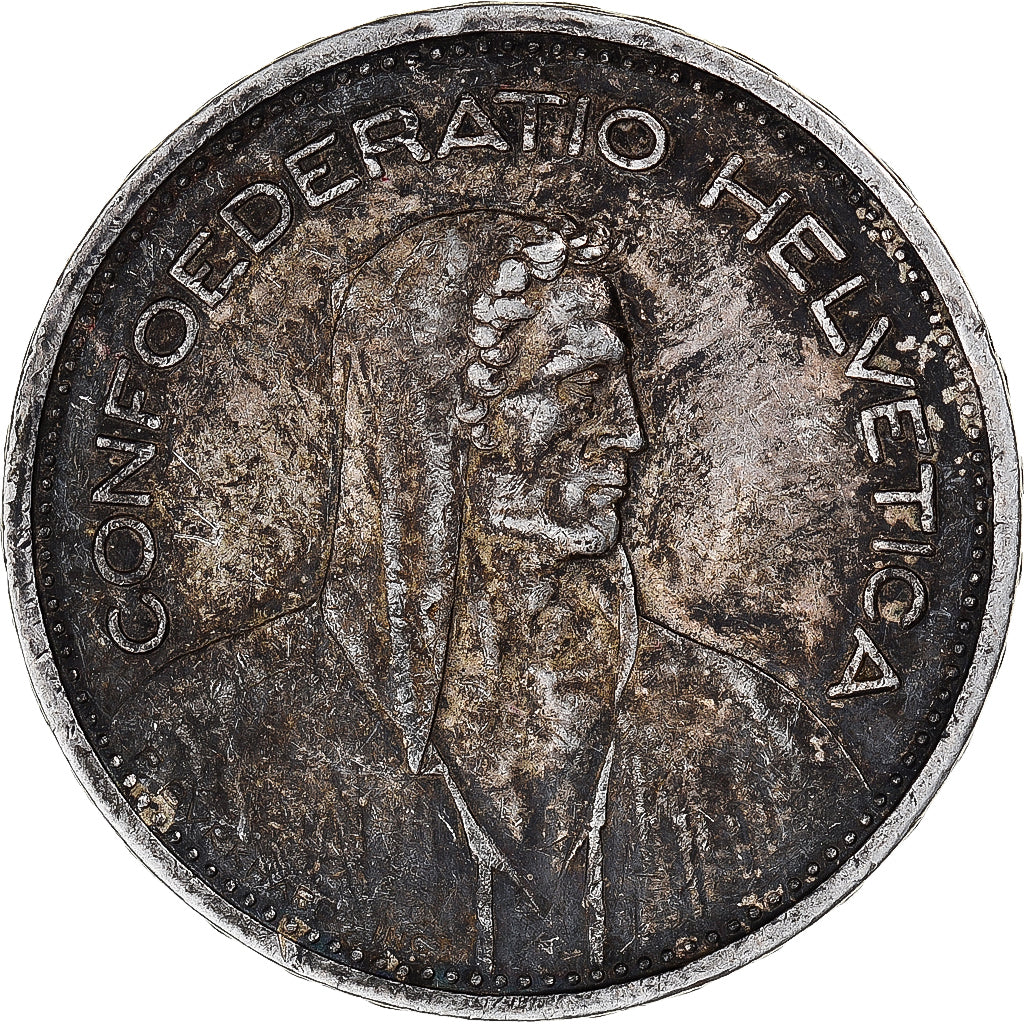 Coin, Switzerland, 5 Francs, 1952, Bern, EF(40-45), Silver, KM:40