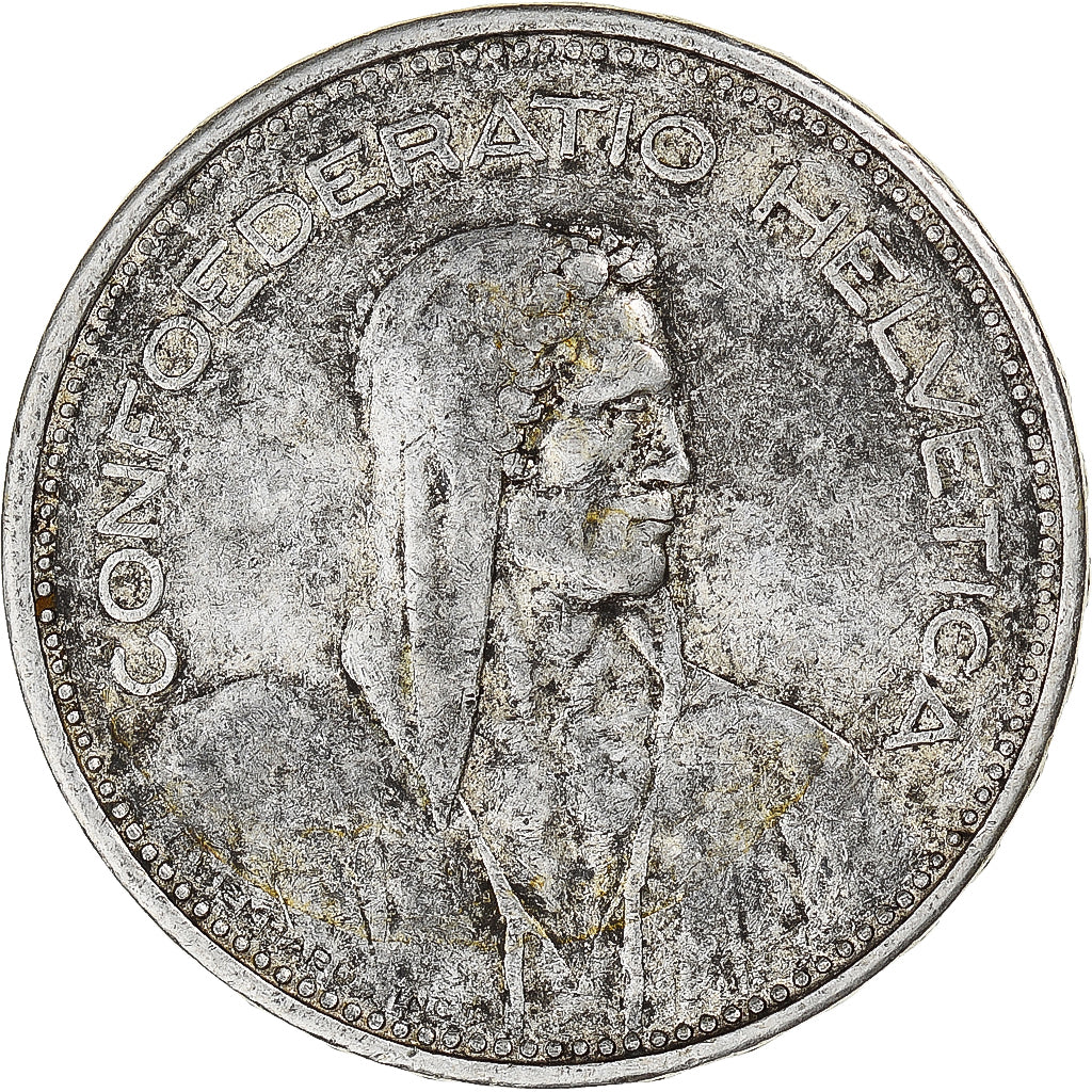 Coin, Switzerland, 5 Francs, 1965, Bern, EF(40-45), Silver, KM:40