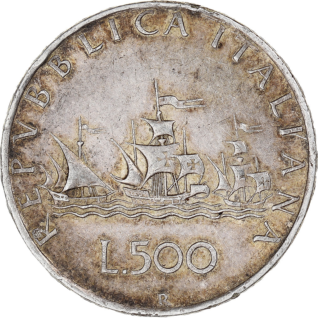 Italy, 500 Lire, 1960, Rome, EF(40-45), Silver, KM:98