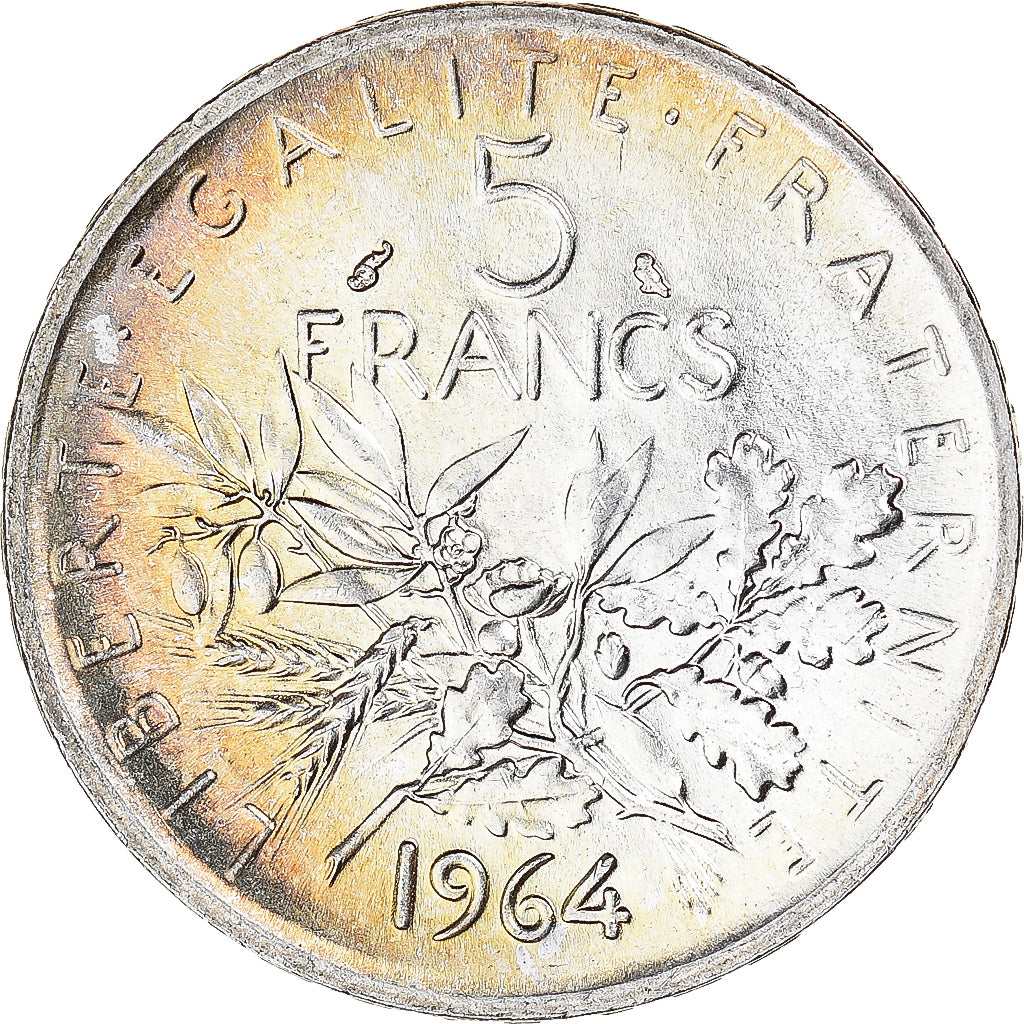 France, Semeuse, 5 Francs, 1964, SPL, Argent, KM:926, Gadoury:770