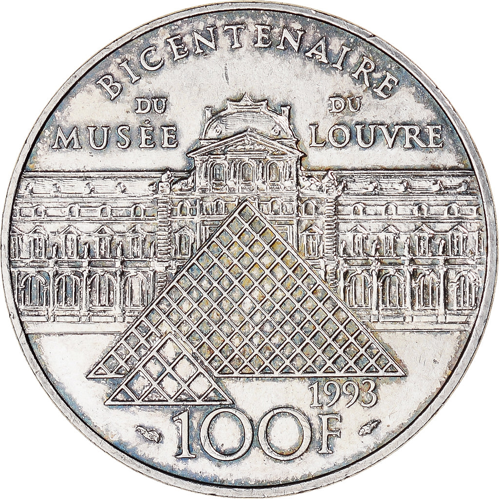 Moneta, Francia, Liberté guidant le peuple, 100 Francs, 1993, BB+, Argento