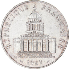 Coin, France, Panthéon, 100 Francs, 1987, Paris, AU(50-53), Silver, KM:951.1