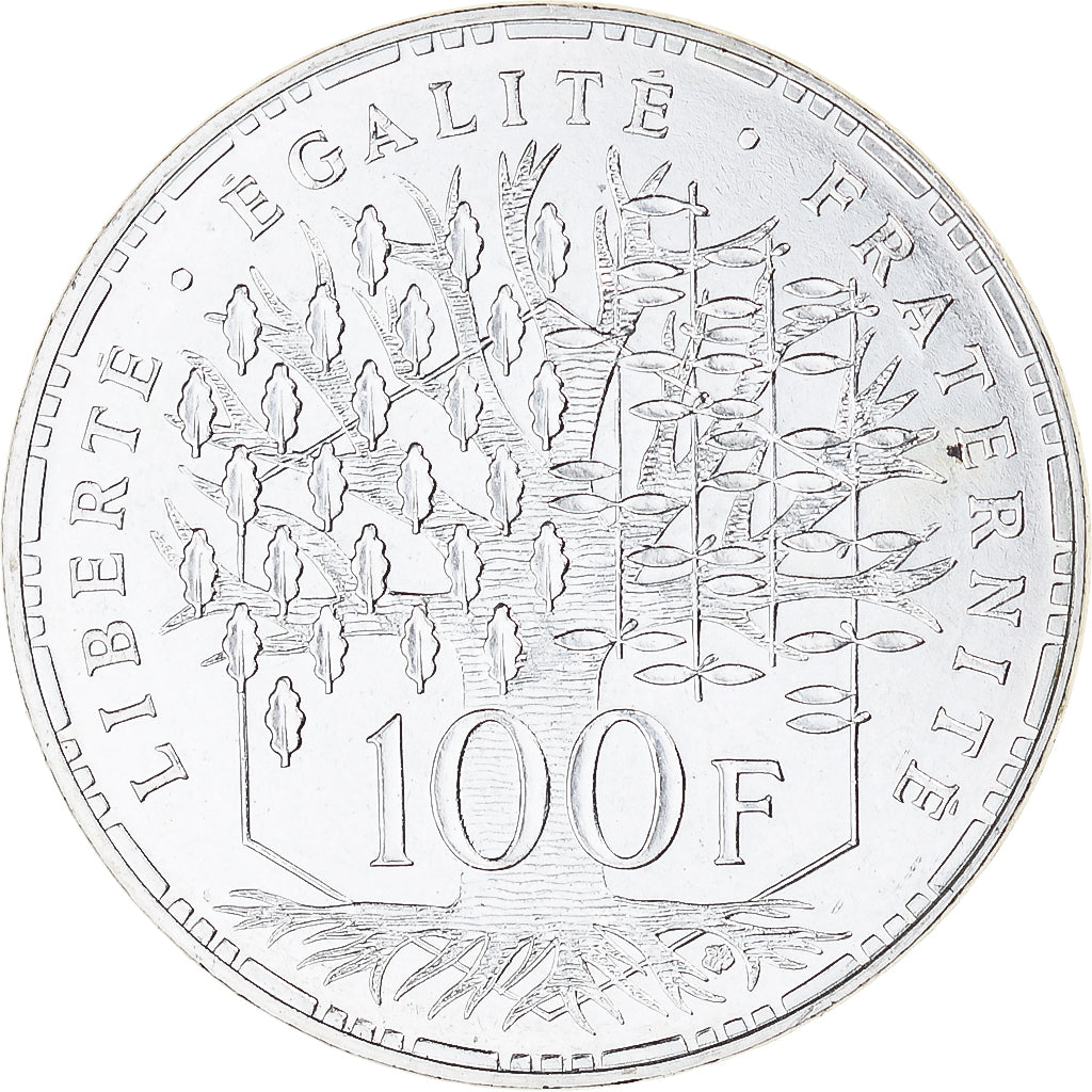 France, Panthéon, 100 Francs, 1989, Paris, SUP, Argent, KM:951.1, Gadoury:898