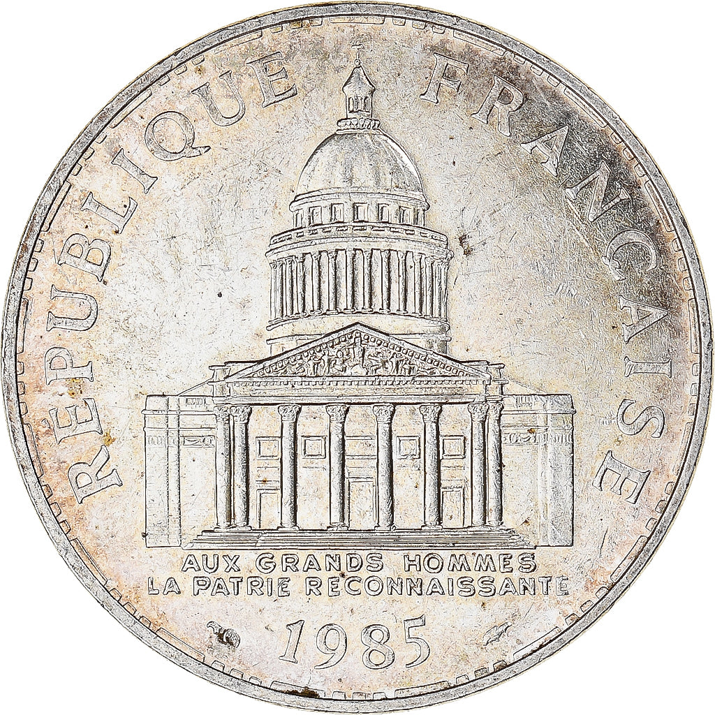France, Panthéon, 100 Francs, 1985, Paris, AU(50-53), Silver, KM:951.1