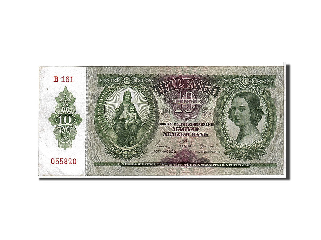 Banknote, Hungary, 10 Pengö, 1936, KM:100, AU(50-53)