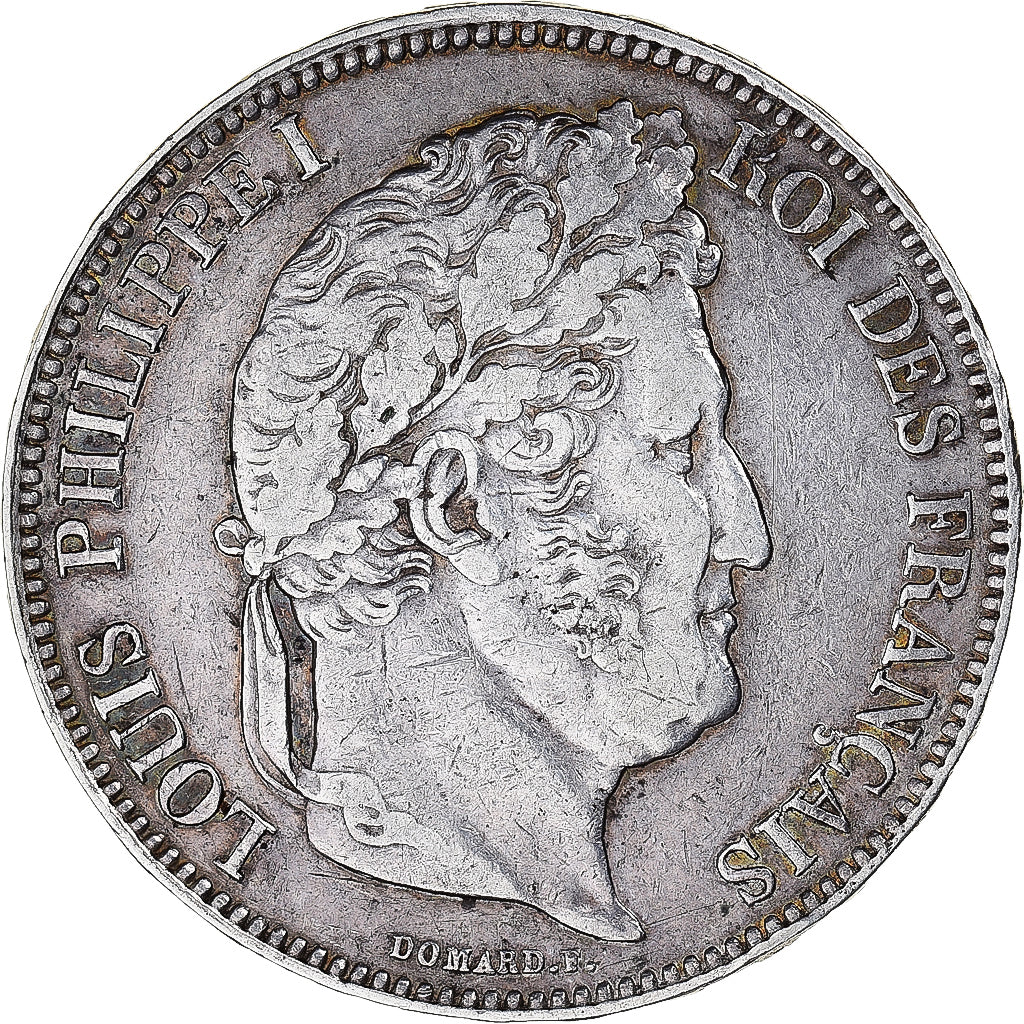 Coin, France, Louis-Philippe, 5 Francs, 1834, Perpignan, EF(40-45), Silver