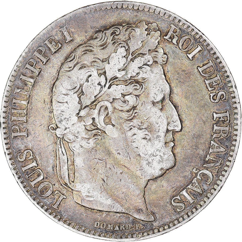 Coin, France, Louis-Philippe, 5 Francs, 1834, Nantes, VF(30-35), Silver
