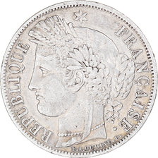 Coin, France, Cérès, 5 Francs, 1849, Paris, EF(40-45), Silver, KM:761.1