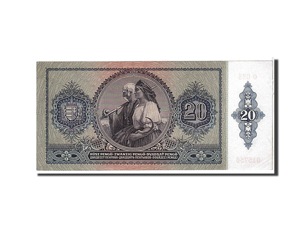 Hungary, 20 Pengö, 1941, KM #109, UNC(63), C033015756