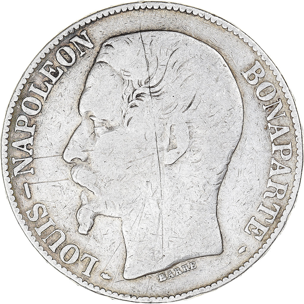 Coin, France, Napoléon III, 5 Francs, 1852, Paris, VF(30-35), Silver, KM:773.1