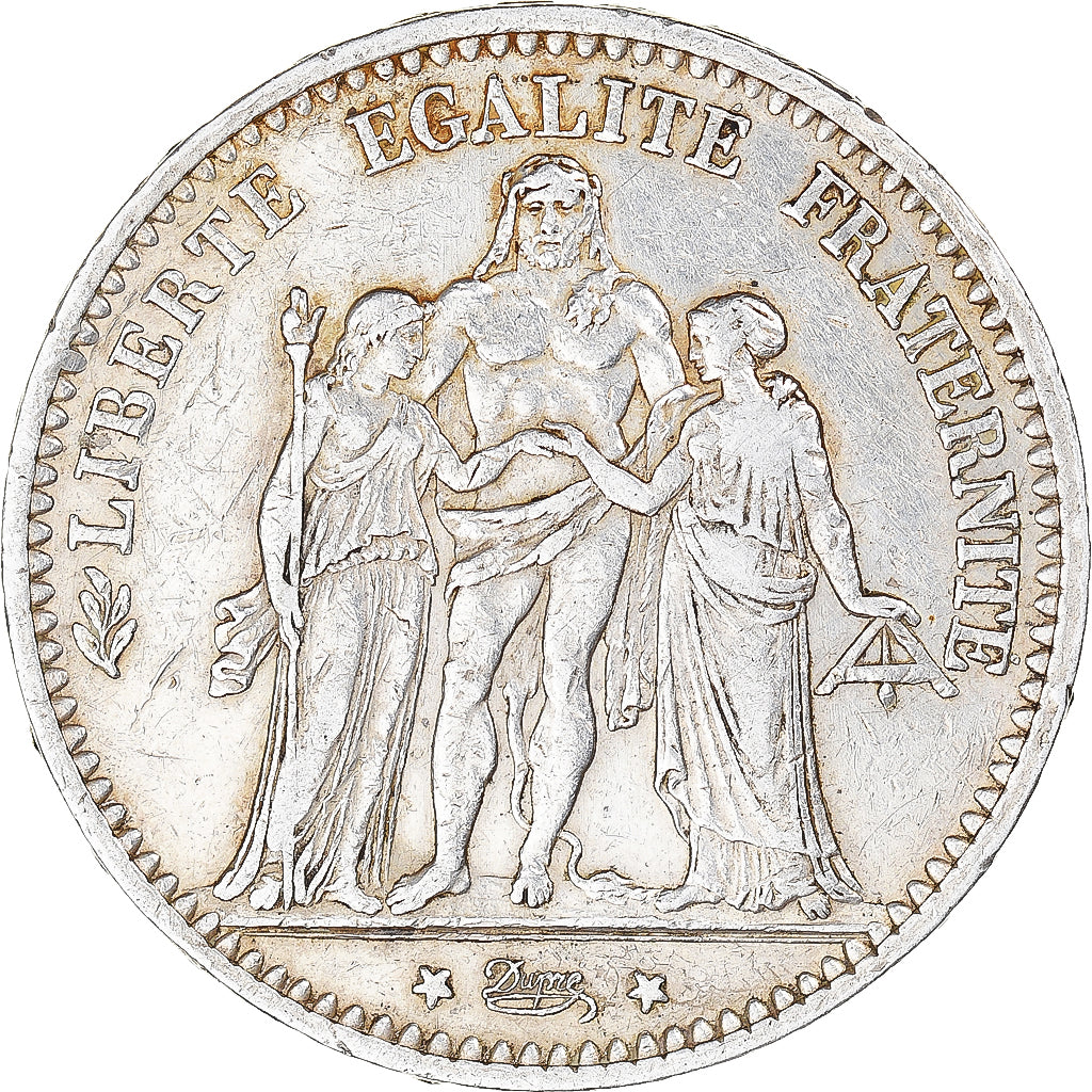 Monnaie, France, Hercule, 5 Francs, 1874, Paris, TTB, Argent, Gadoury:745a