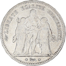 Coin, France, Hercule, 5 Francs, 1874, Bordeaux, VF(30-35), Silver, KM:820.2