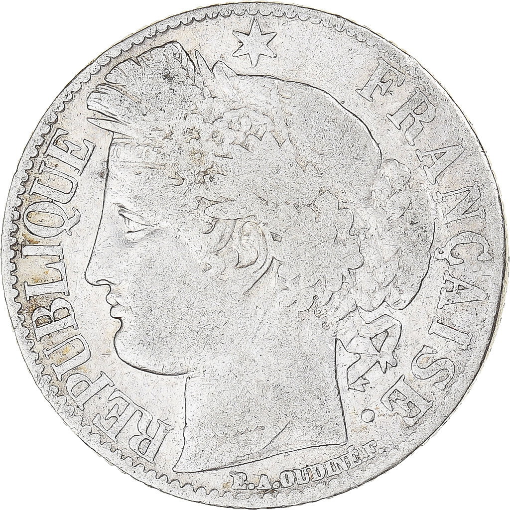 Coin, France, Cérès, Franc, 1887, Paris, VF(30-35), Silver, KM:822.1