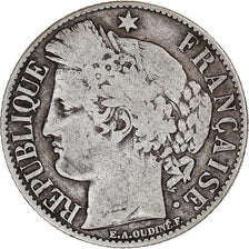 Moneta, Francia, Cérès, Franc, 1895, Paris, MB+, Argento, KM:822.1