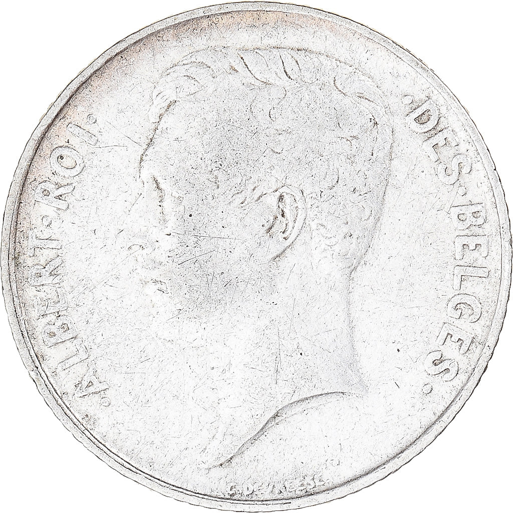 Munten, België, Franc, 1911, FR, Zilver, KM:73.1