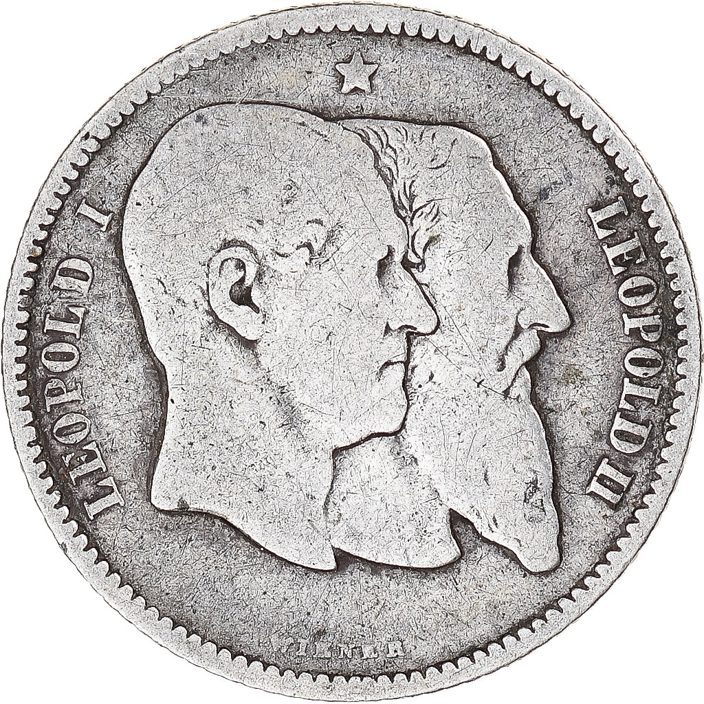 Monnaie, Belgique, Leopold II, Franc, 1880, TB, Argent, KM:38