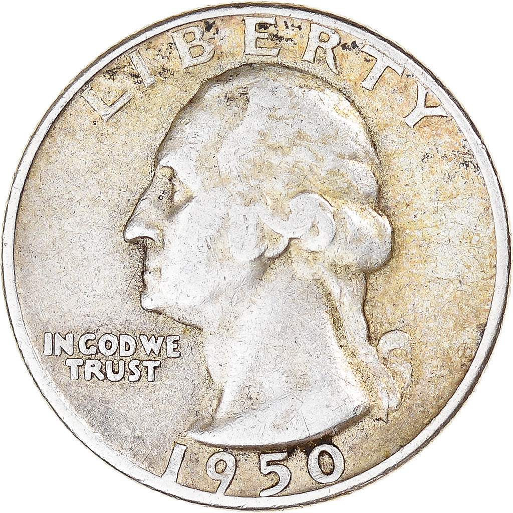 United States, Washington Quarter, Quarter, 1950, U.S. Mint, Philadelphia