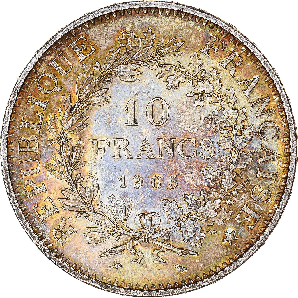 Coin, France, Hercule, 10 Francs, 1965, Paris, AU(55-58), Silver, KM:932