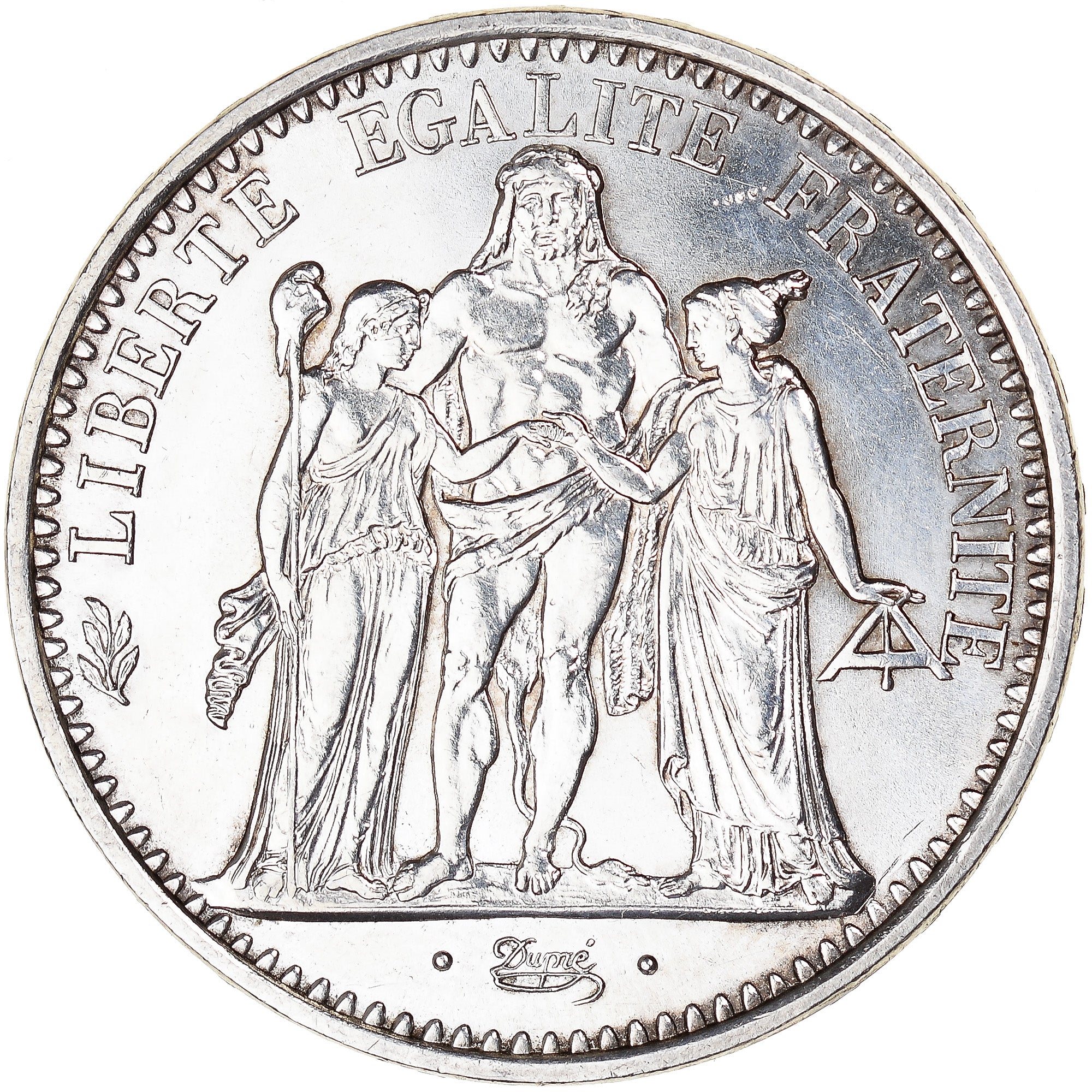 Moeda, França, Hercule, 10 Francs, 1970, Paris, MS(60-62), Prata, KM:932