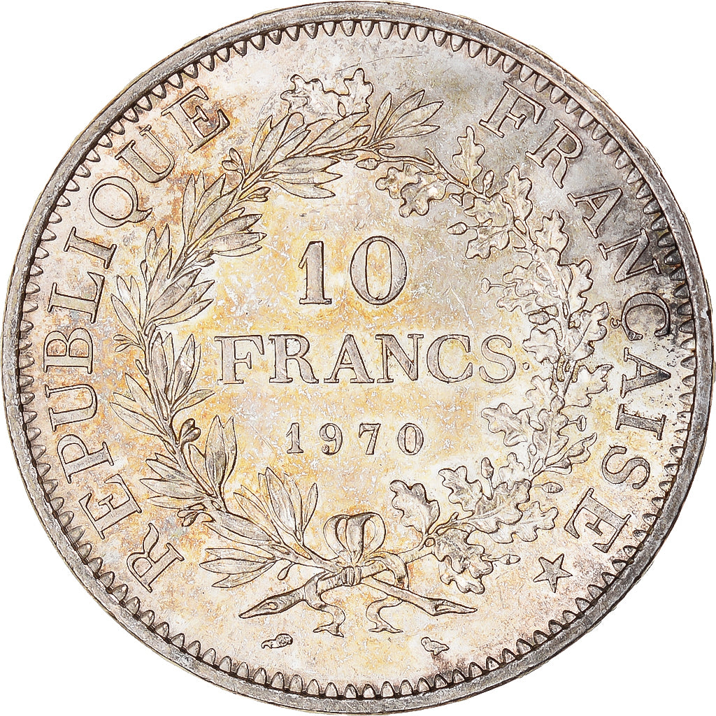 Coin, France, Hercule, 10 Francs, 1970, Paris, MS(60-62), Silver, KM:932