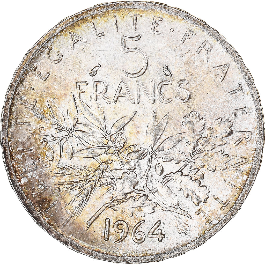 Monnaie, France, Semeuse, 5 Francs, 1964, Paris, SUP+, Argent, Gadoury:770
