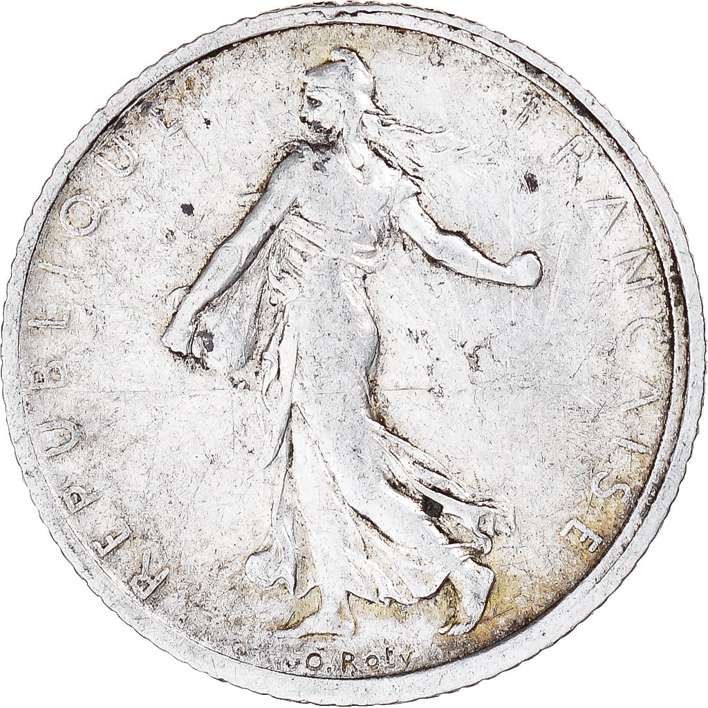 Moneda, Francia, Semeuse, Franc, 1908, Paris, MBC, Plata, KM:844.1, Gadoury:467
