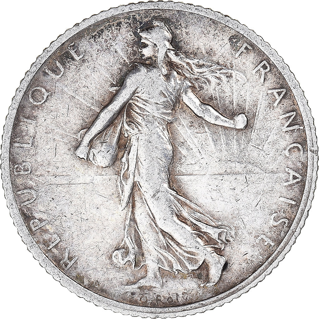Coin, France, Semeuse, Franc, 1910, Paris, 1 Franc, EF(40-45), Silver, KM:844.1