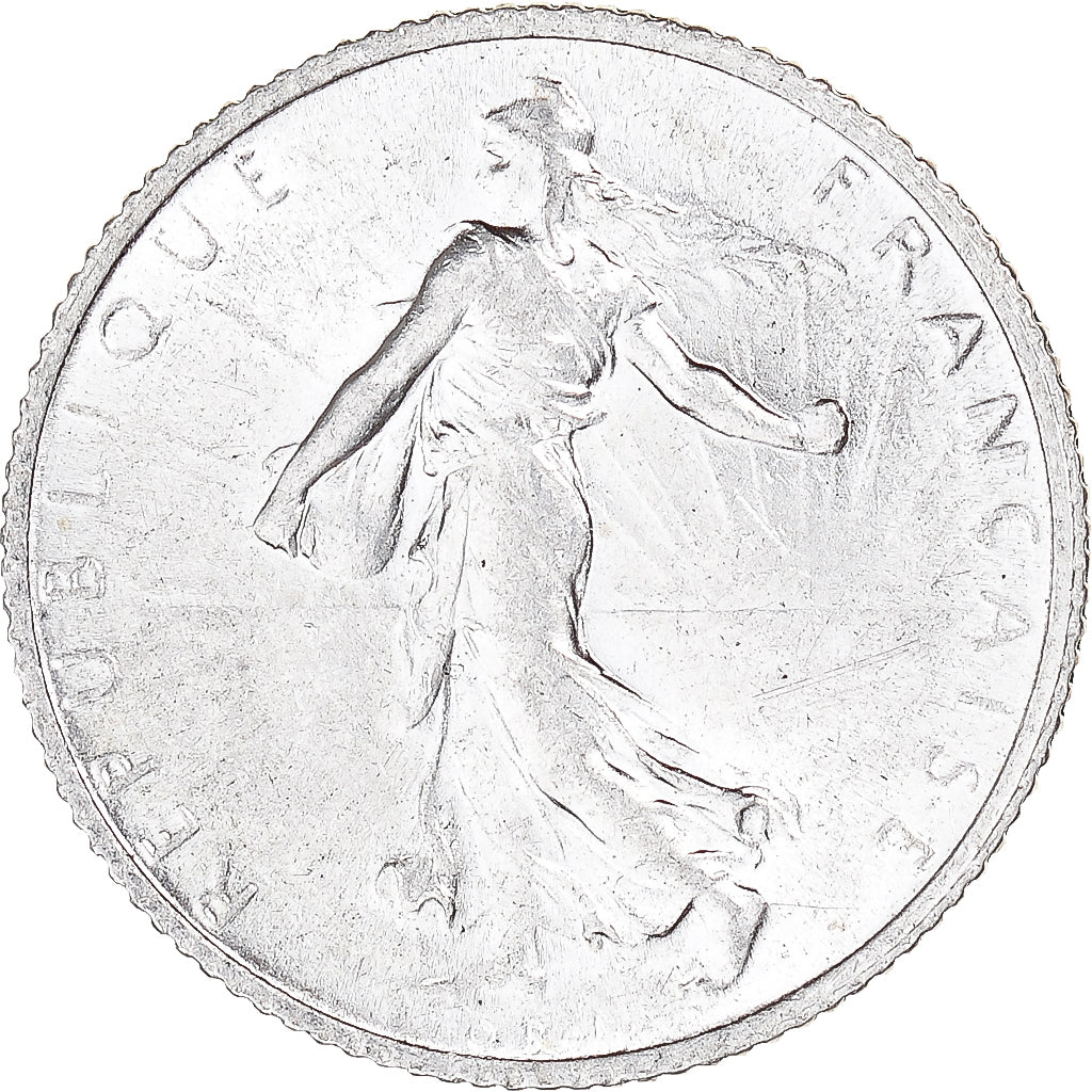 Coin, France, Semeuse, Franc, 1915, Paris, MS(60-62), Silver, KM:844.1