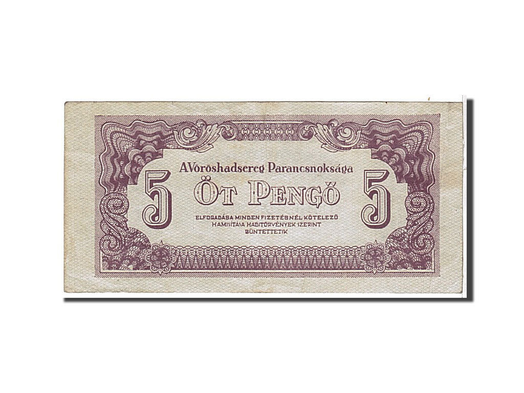 Ungheria, 5 Pengö, 1944, KM:M4a, BB