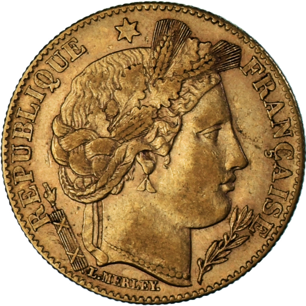 Moneta, Francia, Cérès, 10 Francs, 1899, Paris, BB, Oro, KM:830, Gadoury:1016