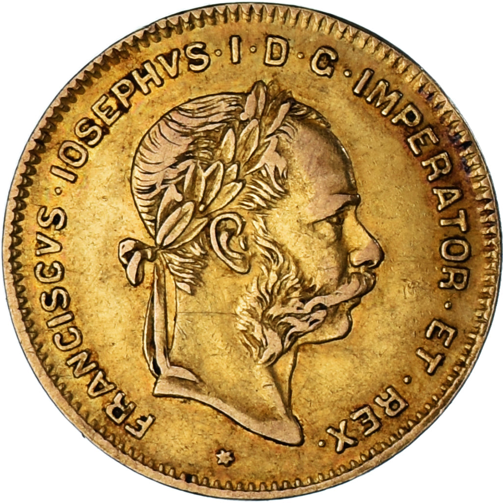 Coin, Hungary, Franz Joseph I, 4 Forint 10 Francs, 1884, Kormoczbanya