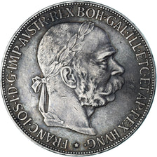 Münze, Österreich, Franz Joseph I, 5 Corona, 1907, SS+, Silber, KM:2807