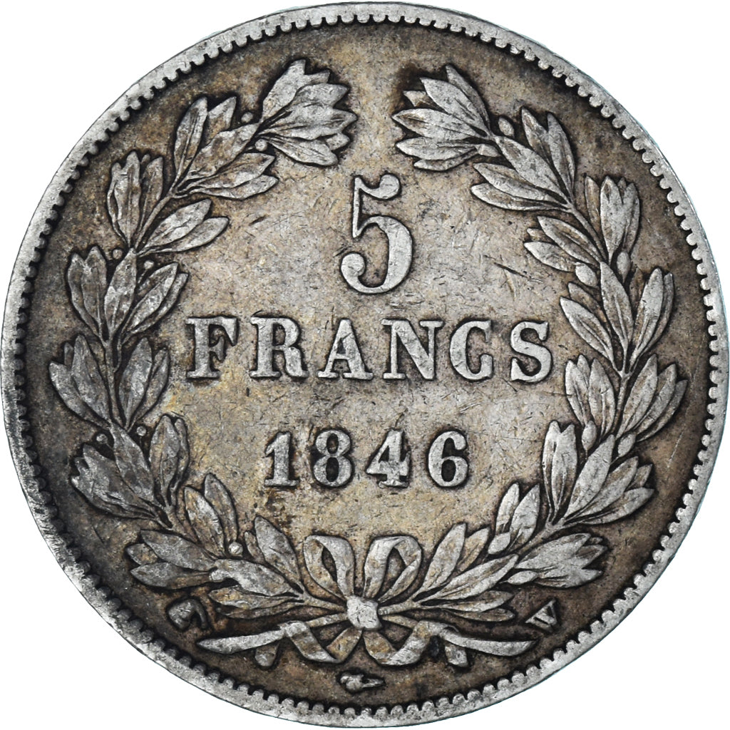 Monnaie, France, Louis-Philippe, 5 Francs, 1846, Lille, TB+, Argent, KM:749.13