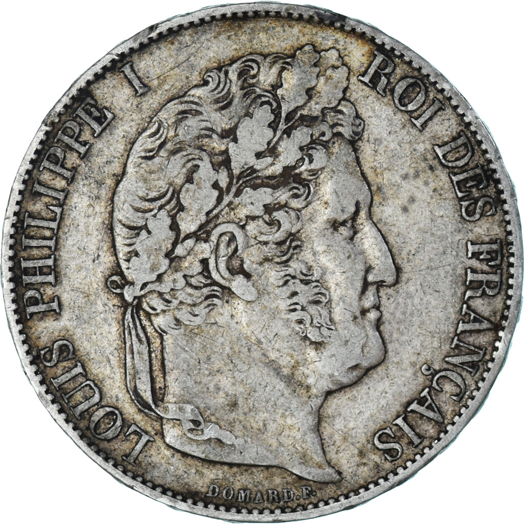 Coin, France, Louis-Philippe, 5 Francs, 1847, Paris, VF(30-35), Silver