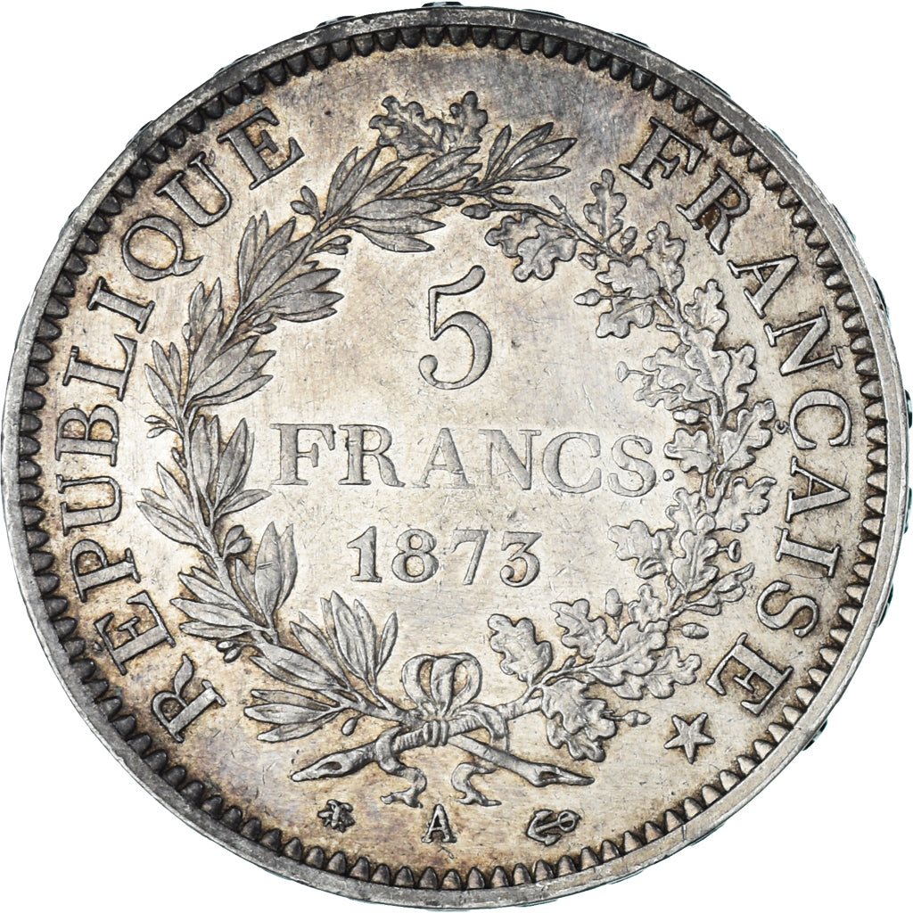 Coin, France, Hercule, 5 Francs, 1873, Paris, AU(50-53), Silver, KM:820.1