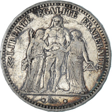 Coin, France, Hercule, 5 Francs, 1873, Bordeaux, VF(30-35), Silver, KM:820.2