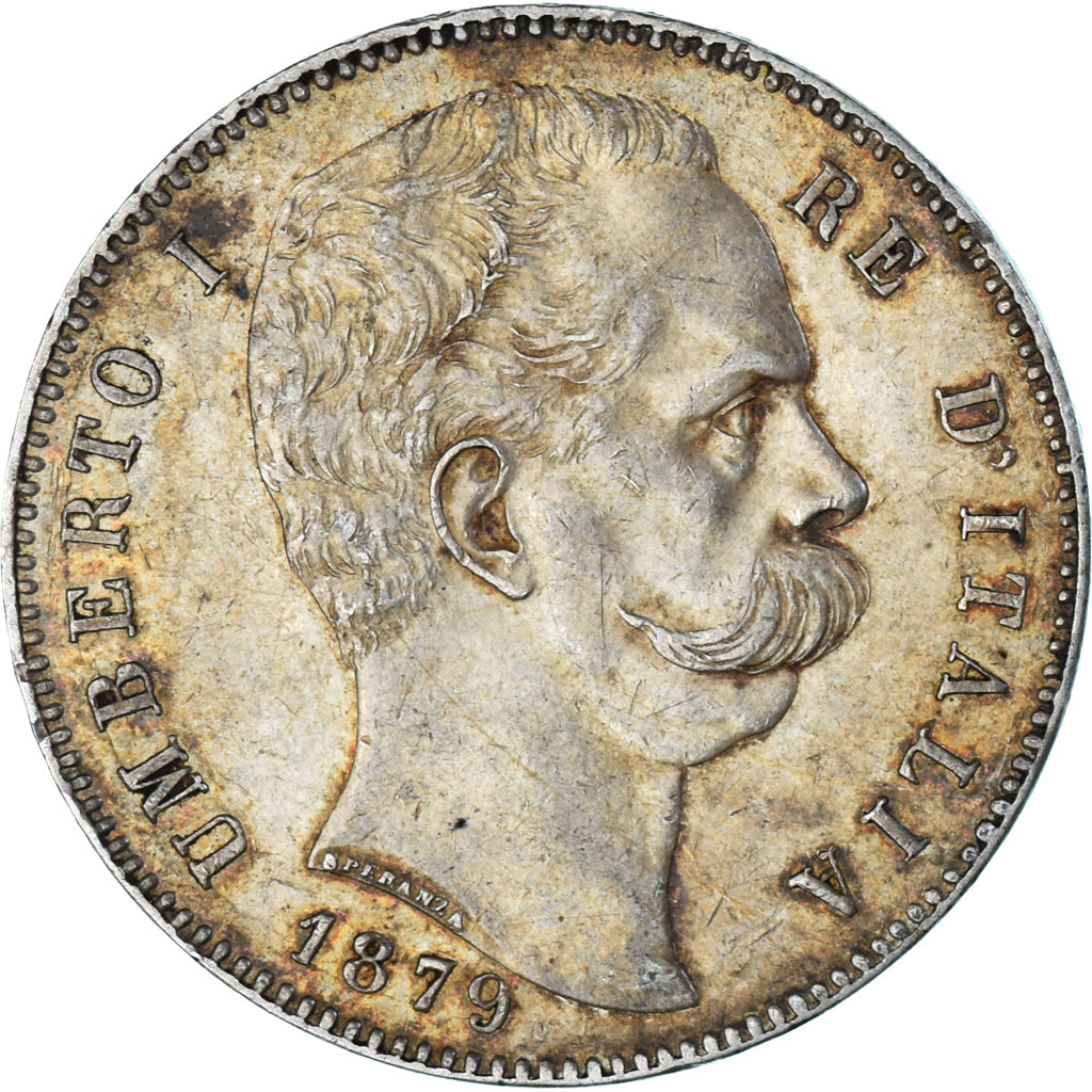 Monnaie, Italie, Umberto I, 5 Lire, 1879, Rome, TTB, Argent, KM:20