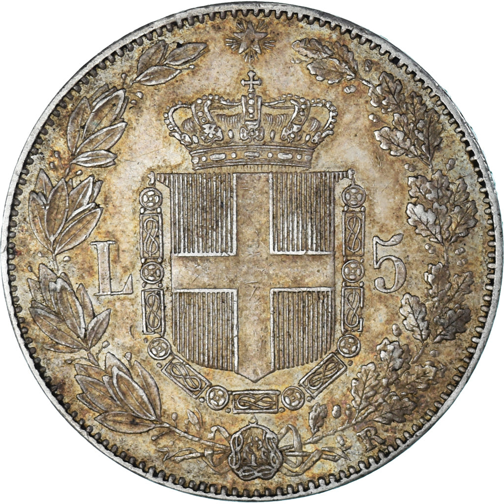 Monnaie, Italie, Umberto I, 5 Lire, 1879, Rome, TTB, Argent, KM:20