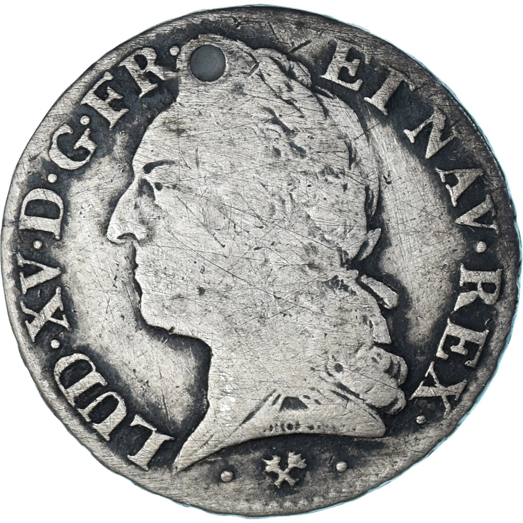 Munten, Frankrijk, Louis XV, 1/2 Écu à la vieille tête, 1/2 ECU, 44 Sols