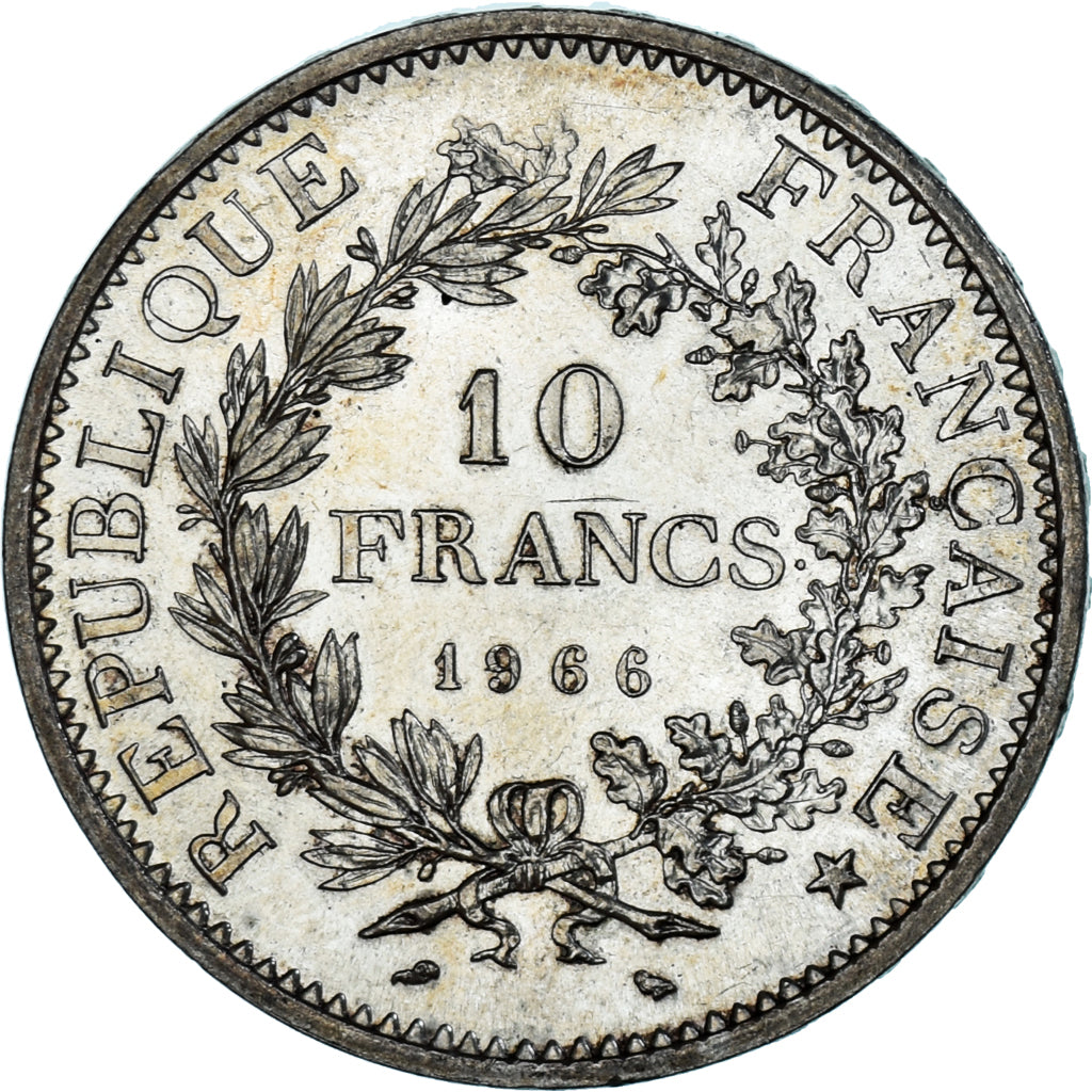 Coin, France, Hercule, 10 Francs, 1966, Paris, MS(60-62), Silver, KM:932