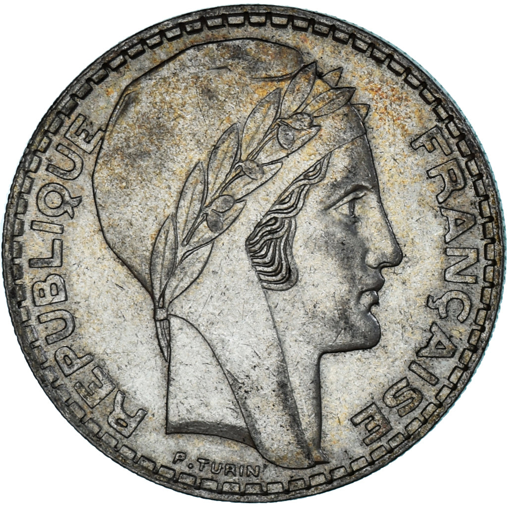 Moeda, França, Turin, 20 Francs, 1934, Paris, MS(60-62), Prata, KM:879