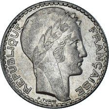 Monnaie, France, Turin, 20 Francs, 1933, Paris, Rameaux longs, SUP+, Argent