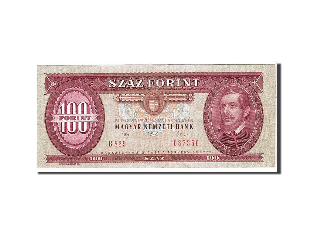Hungary, 100 Forint, 1992, KM #174a, EF(40-45), B829087350