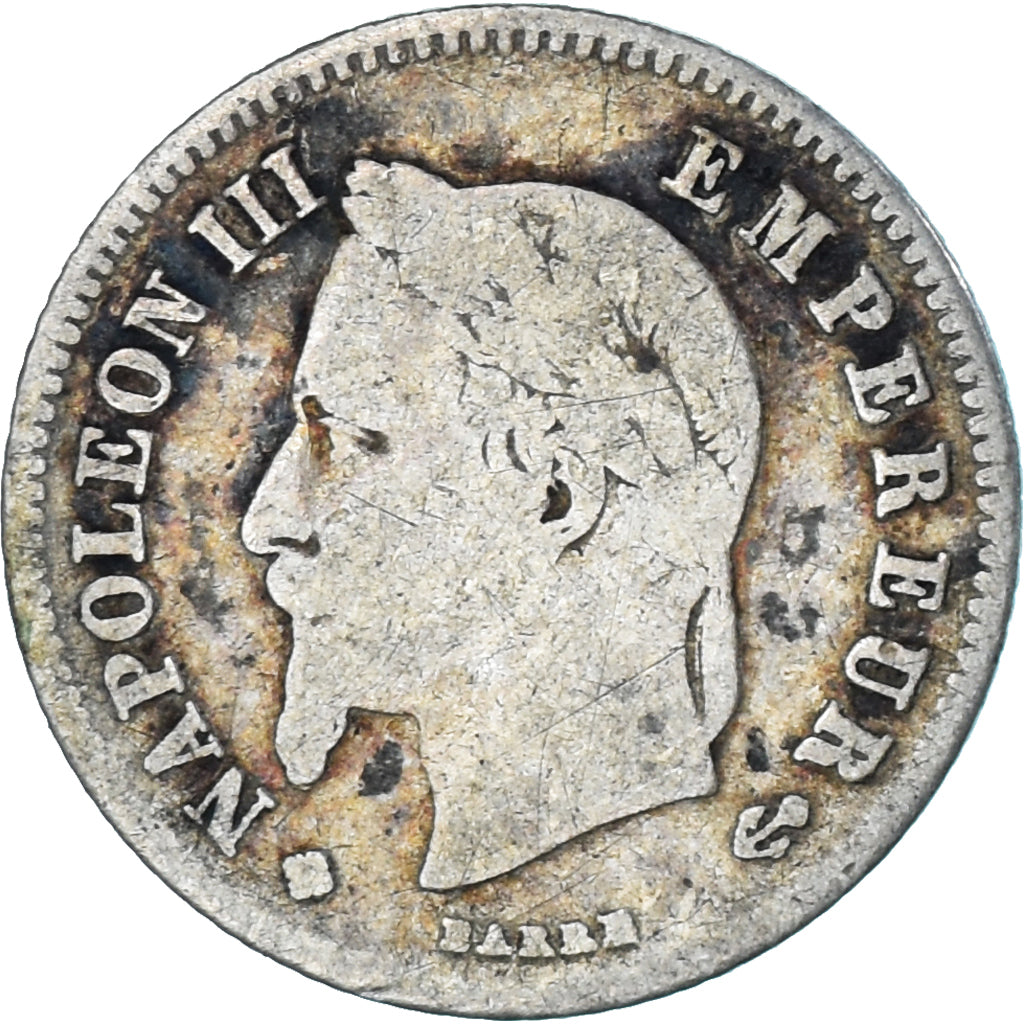 Coin, France, Napoleon III, Napoléon III, 20 Centimes, 1866, Strasbourg