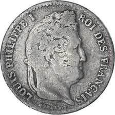 Moneta, Francia, Louis-Philippe, 1/4 Franc, 1832, Paris, MB+, Argento, KM:740.1