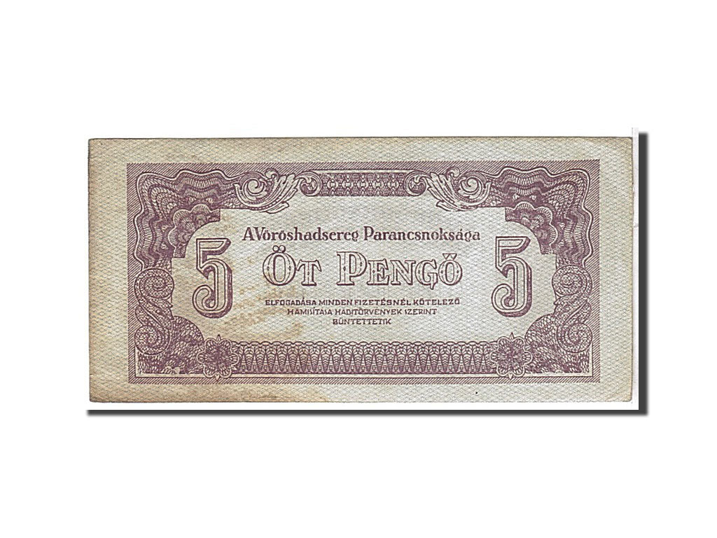 Ungheria, 5 Pengö, 1944, KM:M4a, BB