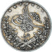 Egypt, Abdul Hamid II, Qirsh, 1884, Misr, AU(50-53), Silver, KM:292